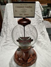 1930 VINTAGE SIMPSON PENNY COIN OP BULK VENDING CAST IRON GUMBALL MACHINE picture