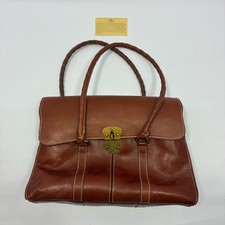 Patricia Nash Women's Heritage Vienna Tan Leather Large Satchel Bag/Purse/Tote picture
