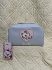 Primark Disney Marie Aristocats Makeup Cosmetic Bag with Heart Zipper Charm NWT picture