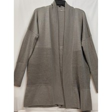 Lululemon Sit In Lotus Merino Wool Cardigan Sweater Taupe Size Small picture