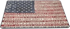 Ships Free - Boston International USA Flag Non-Slip Kitchen Mat — 27.5