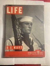 Vintage LIFE Magazine October 28 1940 US Navy WWII Seapower Special Issue picture