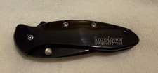 Black Kershaw Chive 1600BLK Handle Ken Onion Assisted Knife - TSA Auction picture