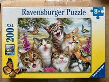 NEW Ravensburger FRIENDLY FELINES 200 XXL Pc Kittens Cats Jigsaw Puzzle SEALED picture