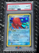 2005 Pokemon Octillery 10/115 Unseen Forces GOLD Reverse Foil PSA 8 NEW CERT picture