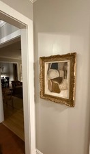Amanda Carol Eck original abstract oil painting in vintage French frame picture