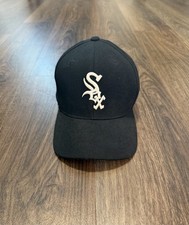 White Sox American Needle Blockhead Black Dome Rare Silver Spell out Tupac Movie picture