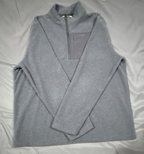 Grand Slam Performance Quarter-Zip Pullover Size L Blue Fleece picture