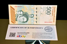 x15 VENEZUELA 500 DIGITALES 2023 NEW NOTES  500 Million Bolívares – COA Included picture