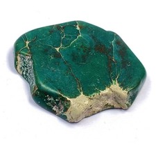 Natural Arizona Green Turquoise Slab Rough 46.85 Ct Certified Gemstone 5ADF picture