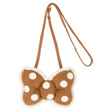Tokyo Disney Resort Minnie Brown Polka Dot Bow Shoulder Crossbody Bag Japan picture