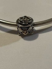 Pandora Authentic 2 Tone Retired My Unforgettable Moment Jewelry Box Charm picture