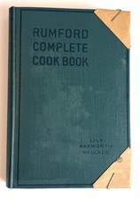 1918 Rumford Complete Cook Book Lily Haxworth Wallace, HC, Original Packaging picture