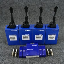4X Ignition Coil Iridium Spark Plugs for Volvo S60 V60 90 XC60 90 UF756 31312514 picture