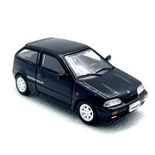 BM Creations 1:64 1989 Suzuki Swift GTi LHD Diecast Model BLACK *Ships from USA* picture