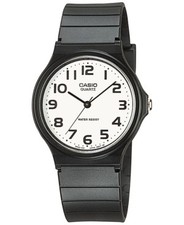 Casio MQ24-7B2 Men's White Dial Black Resin 35mm Analog Watch New picture