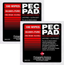 2PK PEC-PAD Lint Free Wipes 4x4” 100PK -Non-Abrasive Cleaning Cloth for Cameras picture