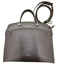 FURLA Agatha Leather Beige Crossbody Bag with Gold Hardware Women's Authentic picture