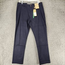 Tailor Vintage Pants Mens 32x32 Blue Stretch Mid Rise Classic Fit *NWT* picture