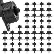 50-Pack 1.1GPH Pressure Compensating Drippers for Garden Lawn [Black] picture