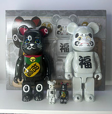 Medicom Toy BE@RBRICK A Bathing Ape Maneki-neko & Daruma 4pc Set Box picture