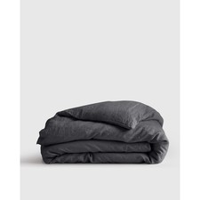 Quince European Linen Sheet Set King Cal King Charcoal Grey Bedding Luxury Linen picture