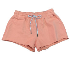 PARKE + Target Women's Peach Orange Drawstring Fleece Sweat Shorts Sz Small NWOT picture