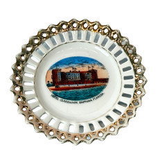 HOTEL CLARENDON DAYTONA FL FLORIDA Antique Souvenir China Dish Plate picture