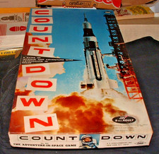 Vintage Rare 1967 E.S. Lowe Company Count Down Game Adventure in Space Comptete picture