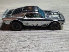 Vintage 1969 Hot Wheels Redline Mustang Boss Hoss Chrome Finish Hong Kong picture