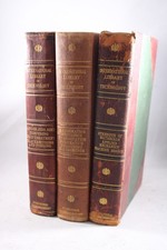 Antique 1902–1903 International Library of Technology Lot of 3 Leather picture