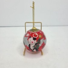 Pier 1 Imports li bien Glass Ornament Interior Hand Painted Cats Dogs Pets 2010 picture