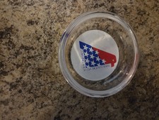Vintage Round Corning Area Bicentennial Ash Tray picture