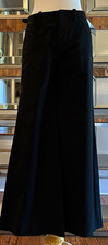 Nili Lotan Black Cotton Elastane Wide-Leg  Pants SZ 0 Excellent Condition picture