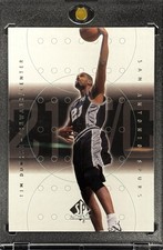 TIM DUNCAN RARE 2001 SP AUTHENTIC BLACK WHITE UPPER DECK INVESTMENT CARD SPURS picture