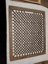Vintage Ornate Heat Register Cast Iron Wall Floor Grate 18