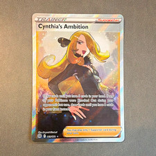 The Pokemon Company Cynthia's Ambition Full Art Holo 169/172 Ultra Rare EN 2022 picture