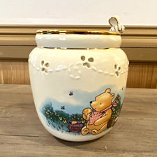 Lenox Disney Winnie the Pooh Honey Pot Votive Candle Holder with Lid 2001 picture