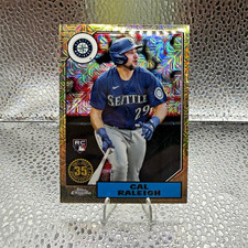 Topps 2022 Series 1 1987 Topps Chrome Silver Pack Mojo Cal Raleigh RC #T87C-16 picture