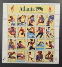 US SCOTT 3068 SHEET OF 20 ATLANTA 1996 GAMES STAMPS 32 CENTS FACE MNH picture