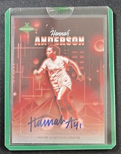 Hannah Anderson 2024 Parkside NWSL RETRO SIGNATURE AUTO RED PARALLEL Rookie /10 picture