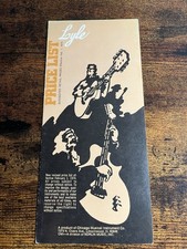 Vintage 1974 Lyle Musical Instruments Retail Price List picture