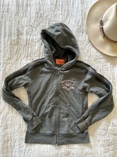 Vintage Y2K Juicy Couture RARE 2002-04 Gray Velour Hoodie Small picture