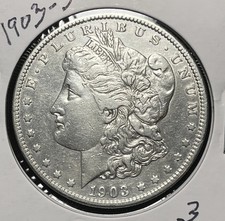 1903-S MORGAN SILVER DOLLAR, VF /XF DETAILS picture