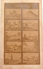 .Super Rare 1884 Souvenir Card of the Battle of Waterloo. picture