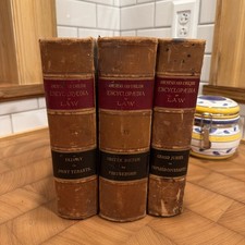 Lot of 3 1860s Leather Bound Law Books injury, partnership, grand jury RARE picture