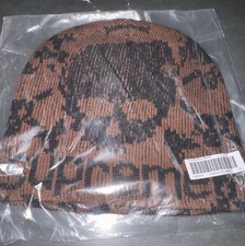 Supreme Vanson Skull Beanie Brown picture