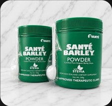 2 x Santé Barley Powder Certified Organic 200g each Canister W/Stevia Exp 10/27 picture