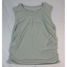 Lululemon All Yours Tank Top Ruched Side Sage Green Mint Athletic Shirt Womens S picture