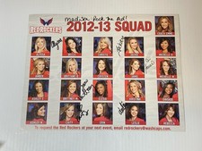 Washington Capitals Hockey Red Rockers 2012-2013 Squad Photo Signed Autographed picture